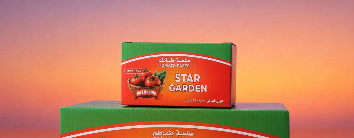 Star Garden tomato paste cartons